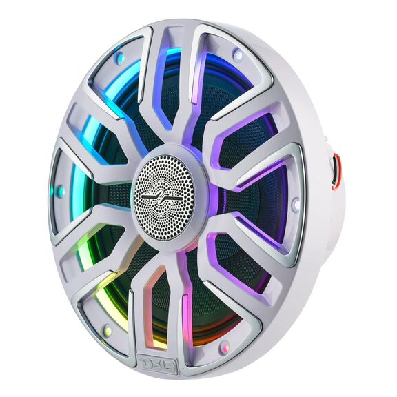 8&rdquo; Marine Coaxial Speaker With Kevlar Cone, Bullet Tweeter, Neodymium Magnet, and Digital LED Lights | 200W RMS 4-Ohm image number 4