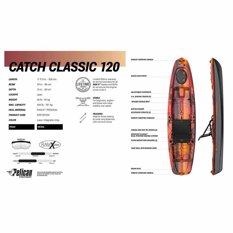Catch Classic 120 Sit-On-Top Angler Kayak image number null