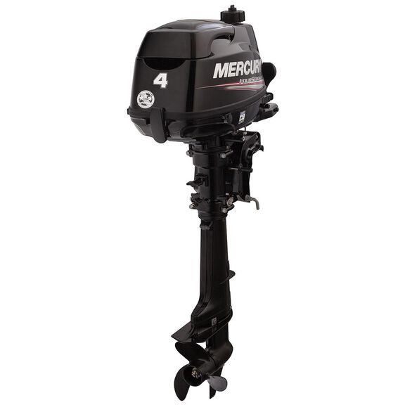 Mercury 4hp Tiller FourStroke Outboard Motor - 20" Shaft, Manual Tilt/Trim, Manual Start image number 0