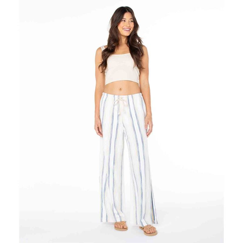 Roxy Women's Beach Breeze II Pants, in Surf The Web Cruiser Stripe, Size XL | by West Marine