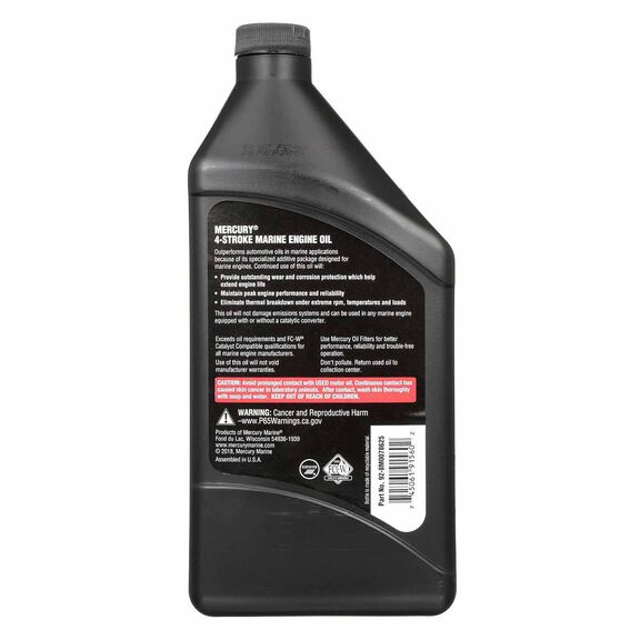 Mercury 10W-30 4-Stroke Mineral Marine Engine Oil, 1 Quart image number 1