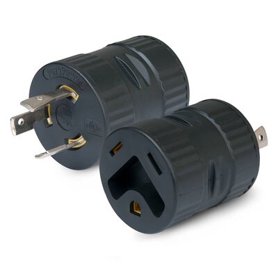 Generator Adapter: 30A (125V) Locking Male Plug; 30A (125V) Female Connector