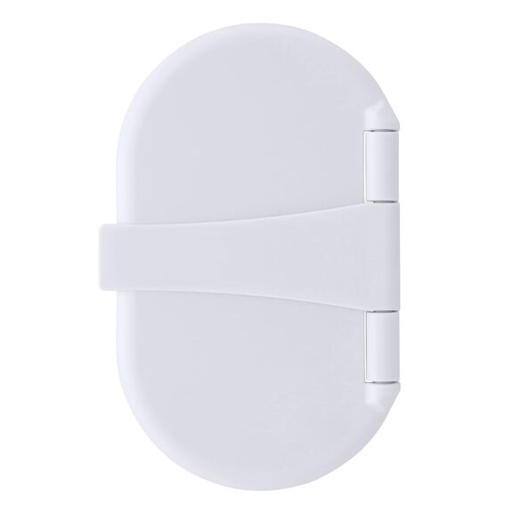 Aidack Transom Shower Hot/Cold Mixer, Arctic White Cup & Lid, Small Arctic White Sprayer, 6' Stainless Steel Hose, Chrome Aidack Handle image number 7