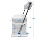 8WD437SS-784 Offshore Series Swingback 62 Quart Cooler Seat image number 6