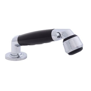 Deck-Mount Sprayer Classic Black Sprayer, 6' Stainless Steel Hose, Low Profile Holder