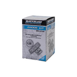 Quicksilver 8M0107548 Aluminum Anode Kit for Select Mercury 75-150hp Outboards