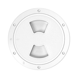 SEAFLO 02-Series 4" White Circular Deck Plate Inspection Access Hatch