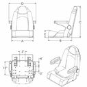 White Siesta Sport Chair, 25" image number 2