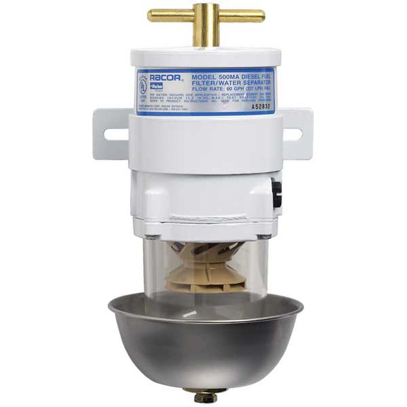 Marine 500 Turbine Series Fuel Filter/Water Separator, 2-Micron image number 0