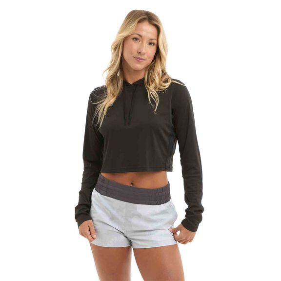 Women's VaporTek Cropped Hooded Shirt image number 0