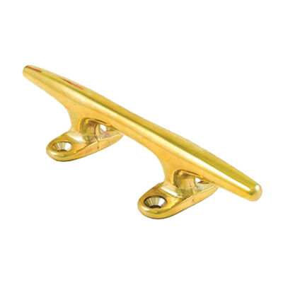 6 1/2" Polished Brass Hollow Base Cleat
