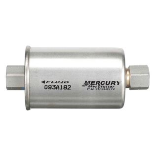 Quicksilver 864572 Replacement Inline Fuel Filter for MerCruiser Sterndrive and Inboard Gasoline Engines