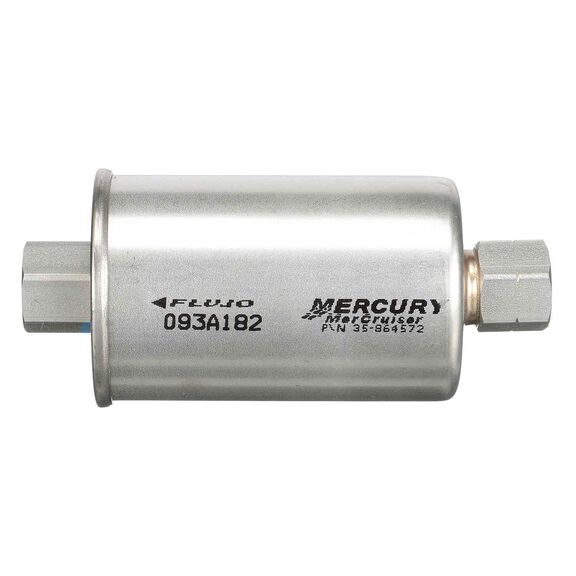 Quicksilver 864572 Replacement Inline Fuel Filter for MerCruiser Sterndrive and Inboard Gasoline Engines image number 0