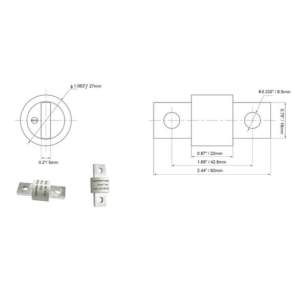South Bend Components 200A Class T Fast Blow Fuse image number 2