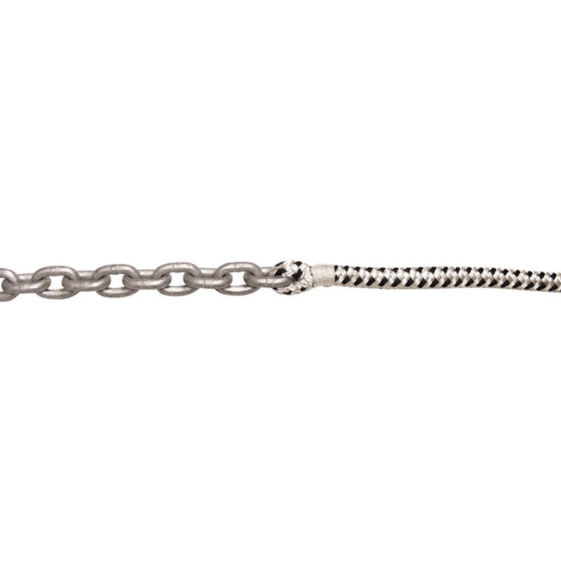 Double Braid Rope/Anchor Rode, 1/4" x 15' Chain with 1/2" x 200' Line image number 0