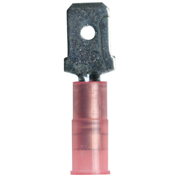 22-18 AWG Male Nylon Disconnects, Red, 100-Pack image number 0