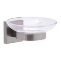 Erissa Soap Dish Plastic Dish Brushed Nickel image number 0