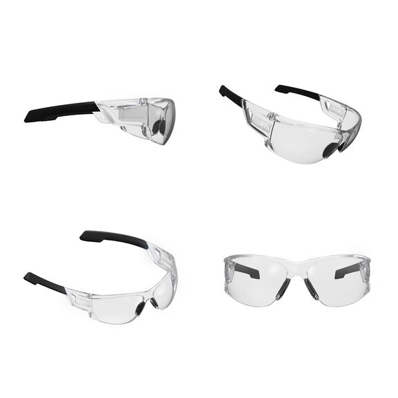 Vision Type-N Safety Eyewear, One Size Fits All, Clear-Black/Clear image number 2