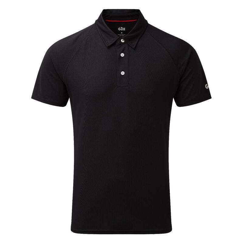 Gill Men's UV Tec Polo, in Black, Size Small | by West Marine