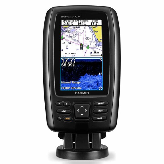 echoMAP&trade; CHIRP 44cv Fishfinder/Chartplotter Combo with ClearV&uuml; Transducer and Coastal Charts image number 0