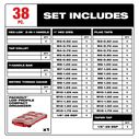 Metric Tap & Die PACKOUT&trade; Set with Hex-LOK&trade; 2-in-1 Handle, 38 Piece image number 1