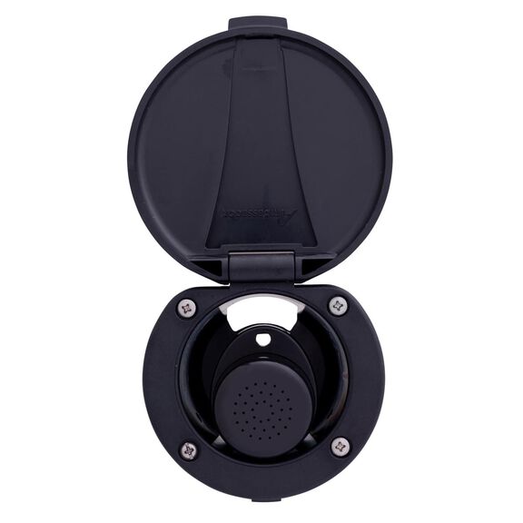 Recessed Shower Black Cup & Lid, Small Black Sprayer, 6' Stainless Steel Hose image number 4
