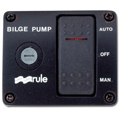 Three-Way Rocker Panel Bilge Pump Switch
