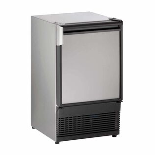 15" Stainless Marine Crescent Ice Maker, No Flange, 115V