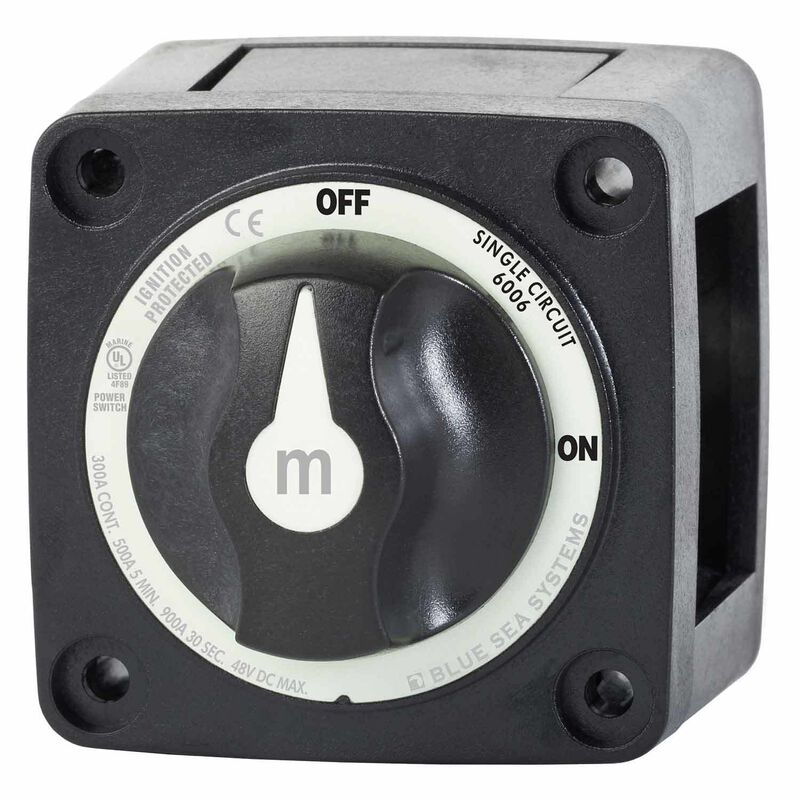 m-Series Mini Single Circuit ON/OFF Battery Switch with Removable Knob image number 0