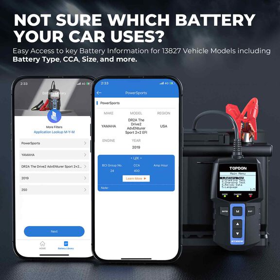 Bluetooth 12V Battery & System Tester image number 4