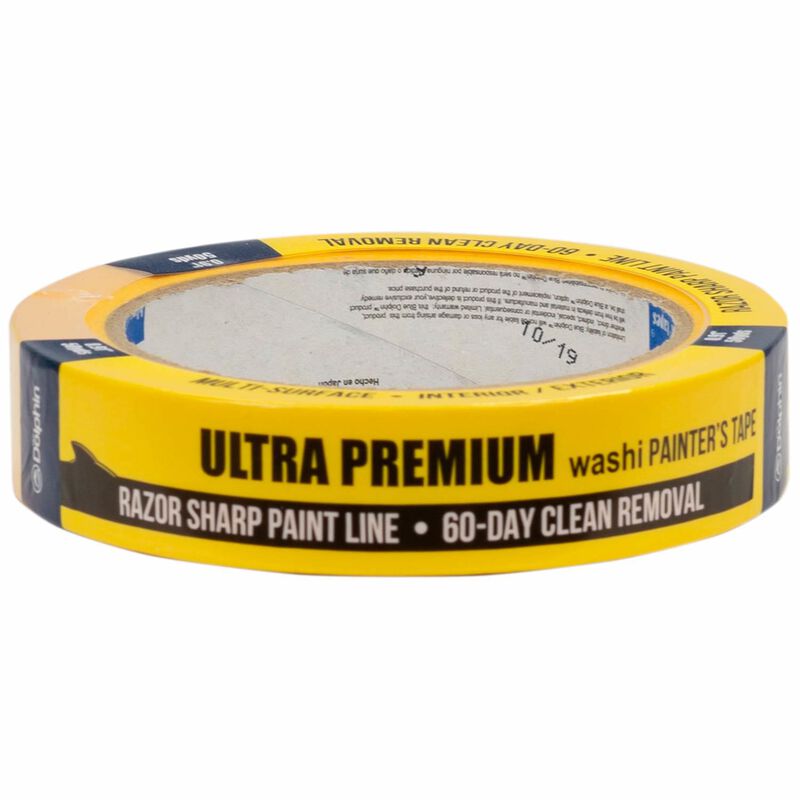 BLUE DOLPHIN 1" Ultra Premium Washi Painters Tape, Yellow West Marine