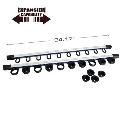 All Weather 3 in 1, Aluminum Expandable 10 Rod Rack