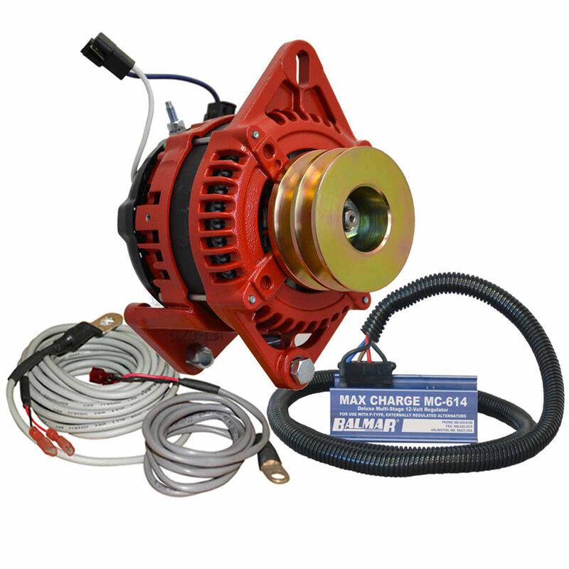 XT-Series 170 Amp, 12 Volt, Dual Foot, Dual Vee Pulley Alternator Charge Kit image number 0