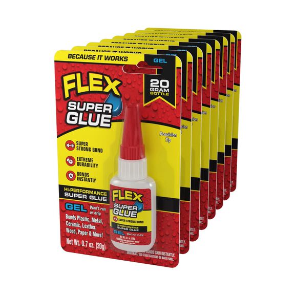 Flex Super Glue&trade; Gel 20g, 8-Pack image number 0