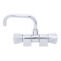 Trinidad Folding Faucet, Hot/Cold Mixer, Angled Spout, Chrome image number 5