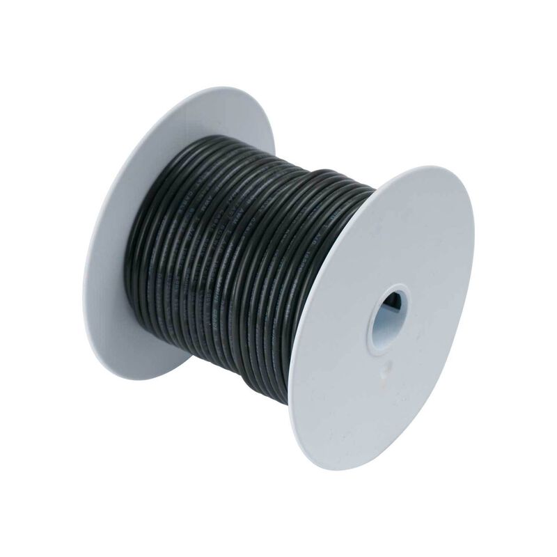 10 AWG Primary Wire, 25' Spool, Black image number 0