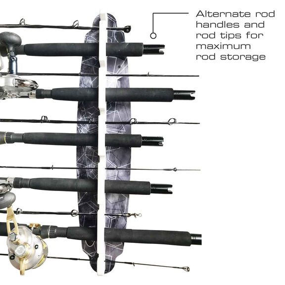 Reel Salty All Weather 2-In-1 11 Rod Wall Storage Rack image number 2
