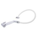 Deck-Mount Sprayer Hammer-Head Arctic White Sprayer w/Elbow, 10' White Rubber Hose, Low Profile Holder image number 1
