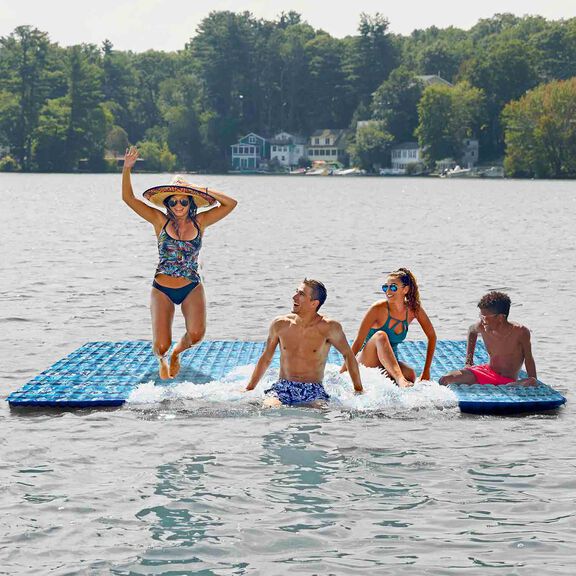 131" x 67.5" Supersized Inflatable Floating Party Platform image number 1