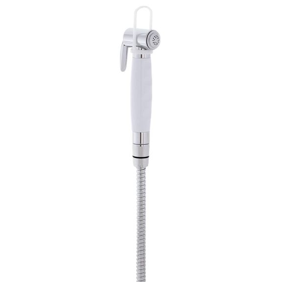 Recessed Shower Arctic White Cup & Lid, Hammer-Head Arctic White Sprayer, 6' Stainless Steel Hose image number 8