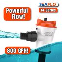 SEAFLO 800 GPH 12V Baitwell/Livewell Aerator Pump, Straight Intake, &frac34;&Prime; NPT Outlet image number 5
