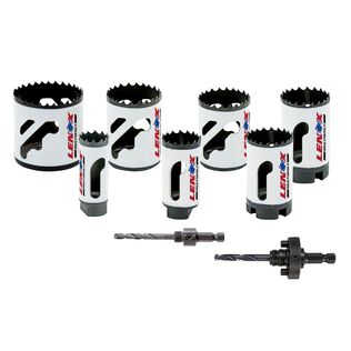 LENOX Bi-Metal Speed Slot Hole Saw Set, 9 Piece Kit (700G)