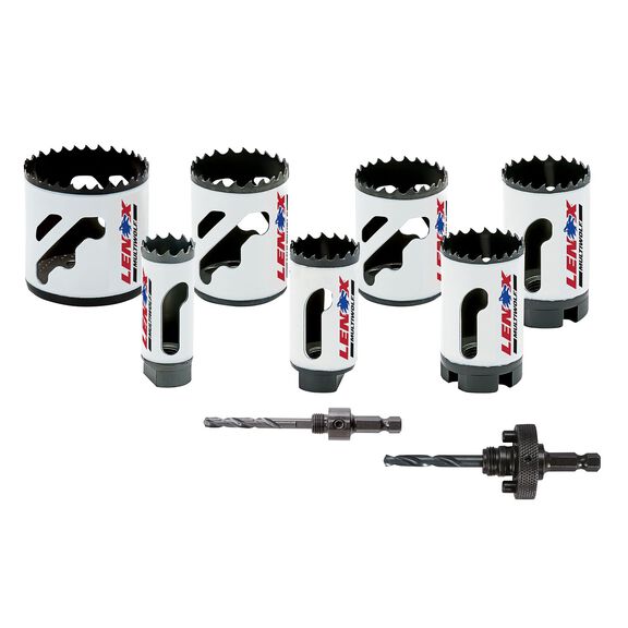 LENOX Bi-Metal Speed Slot Hole Saw Set, 9 Piece Kit (700G) image number 0