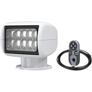 SEAFLO 02 Series Remote Control LED Marine Searchlight, 27W Warm White White Housing