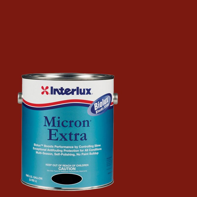 Micron Extra Antifouling Paint, Red, Quart image number 0