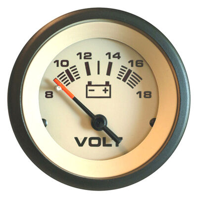 Sahara Series Voltmeter Gauge, 8-18V