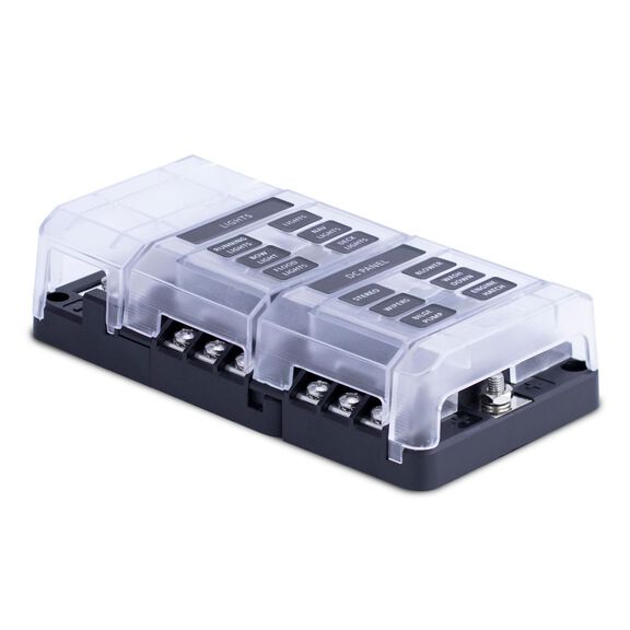 408 Series Fuse Block, 12 Gang w/ Bus Bar and Cover image number 0
