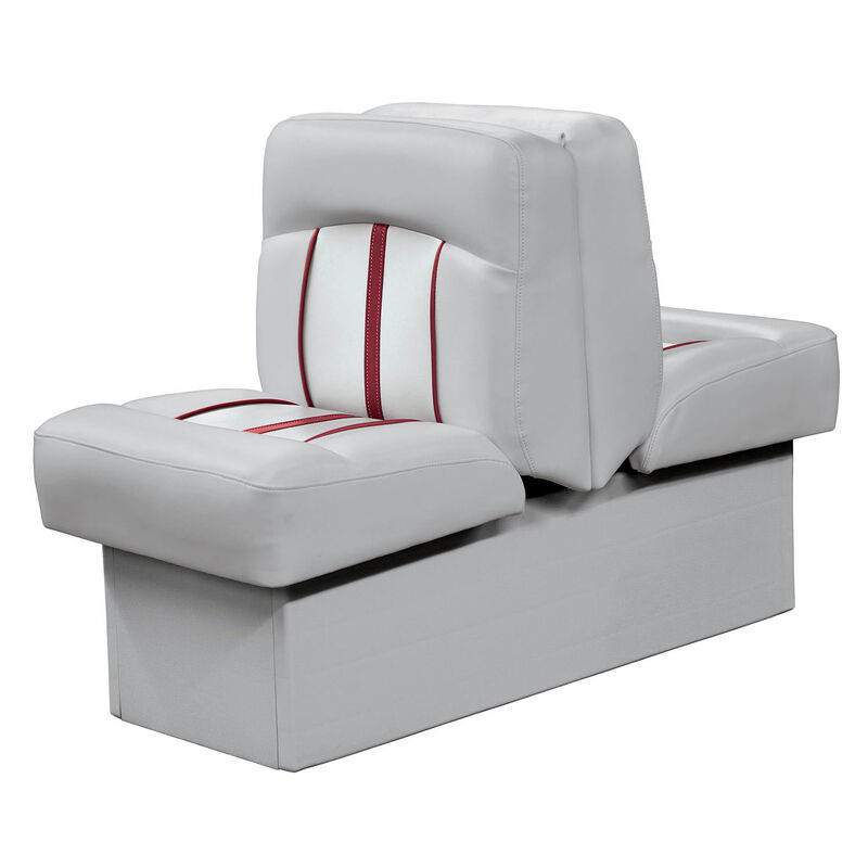 Wise Pinnacle Series Back to Back Lounge, Gray/Red Piping image number 0