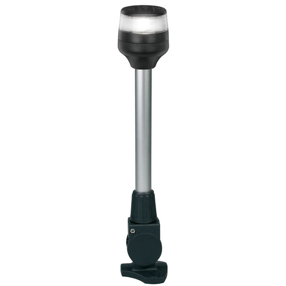 Base Mount Fold-Down LED All-Round Navigation Pole Light, 12", 2 Nautical Miles Visibility image number 0