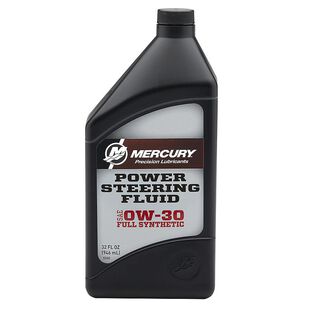 Mercury 858077K01 SAE 0W-30 Full Synthetic Power Steering Fluid, 32 oz.